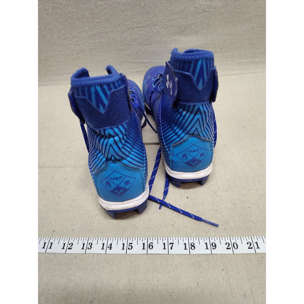 Under Armour Highlight RM Men Football Cleats Blue High Top 3023718-402 Size 9.5 - Picture 3 of 7